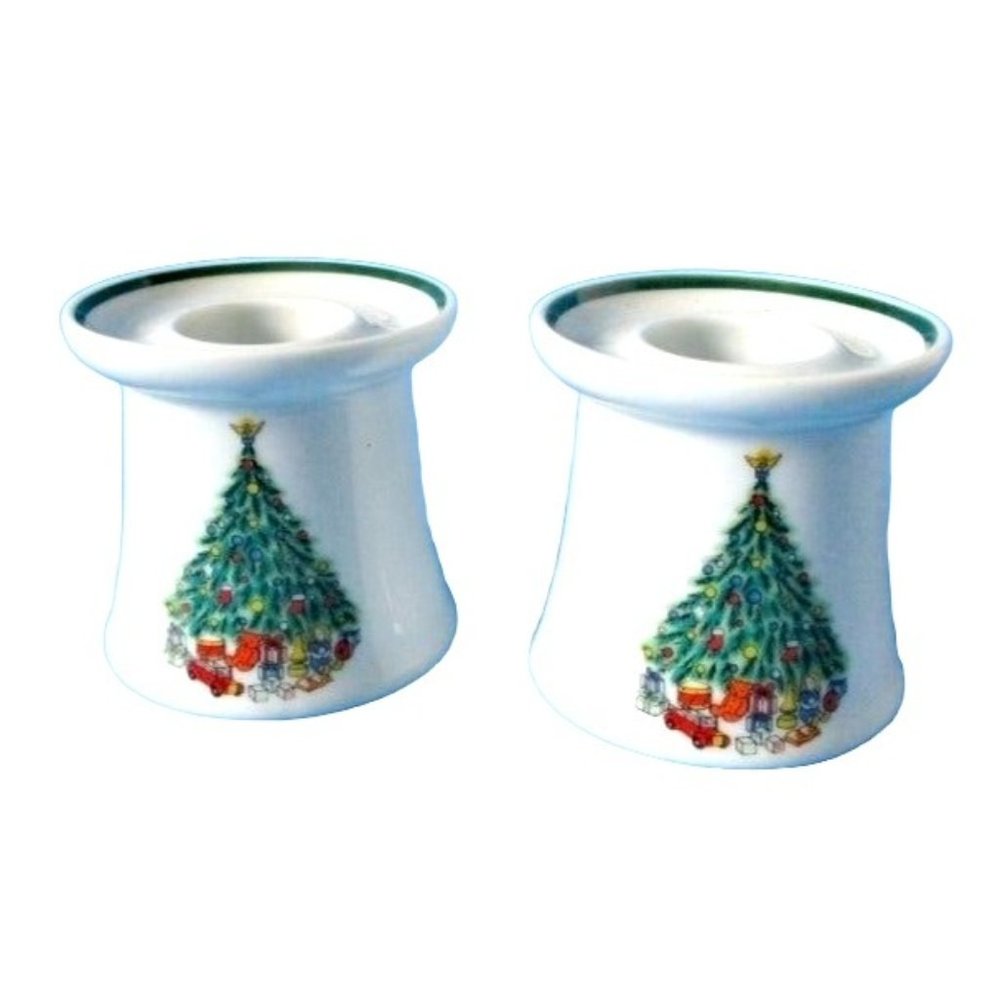 Salem China Noel Candleholders